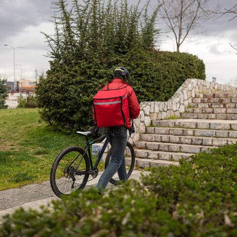 Unaufaelliger Lieferant in Wohngegend Einbrecher
